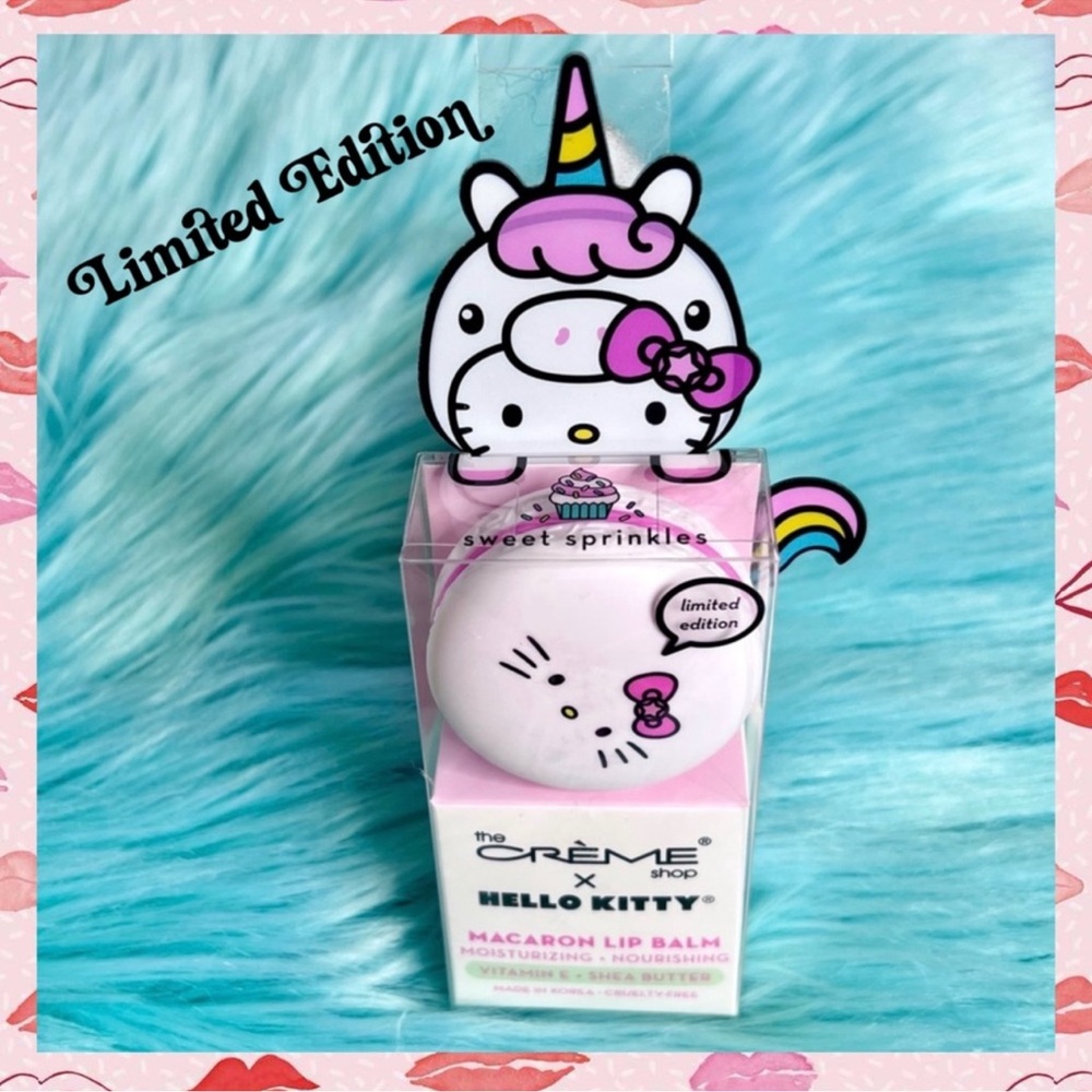 Crème Shop X Sanrio Sweet Sprinkles Hello Kitty Limited Edition Macaron Lip Balm - Picture 7 of 7